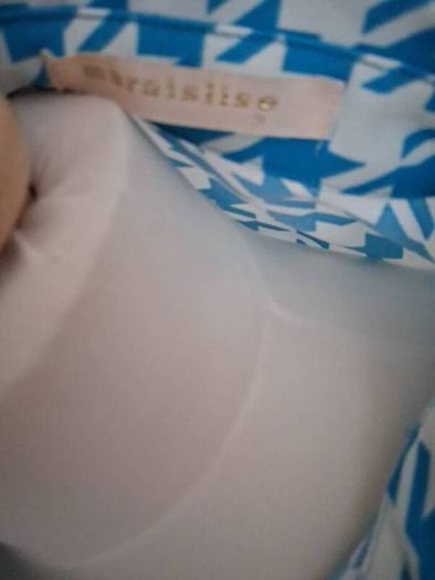 Stunning Maraislise Dress Turquoise/White Houndstooth Size 10 New Unworn