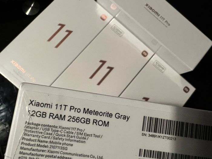Xiaomi 11T Pro 5G,12gb Ram/256gb (huge Ram)brand New Sealed Unlocked Dual  Sim 2 Years Warranty (company Receipt Available)Gray Colour.