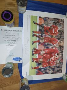 Liverpool signed Jamie Redknapp limited edition print
