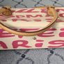 Cream, Pink and Tan Paris Bag Image 2