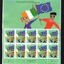 2006 Ireland Europa Commemorative Stamp Sheetlet Plate 1B1B1B1B Fine CDS Used with Dublin cancel of 9th May 2006 (Frist day of issue) Image 2