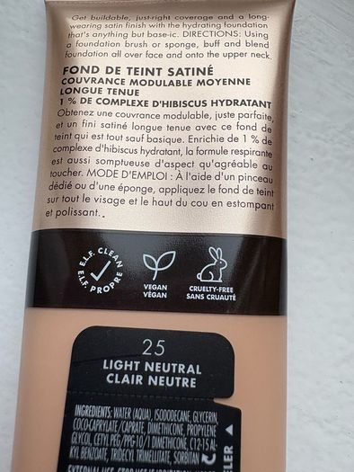 Elf Soft Glam foundation