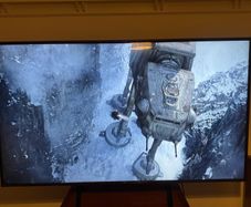 LG 75 inch 4K Smart TV and Wooden Media Unit 475 Euro