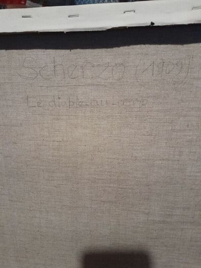 SCHERZO 1909 repro painting on canvas