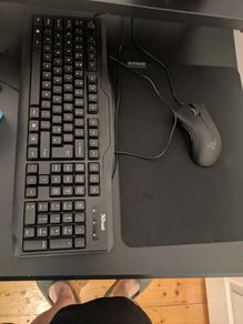 Razer DeathAdder Essential+ Razer Gigantus V2 Medium+keyboard