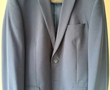 M&S Ultimate Slim Fit Navy Suit 38R Jacket 32R Trousers Excellent Condition