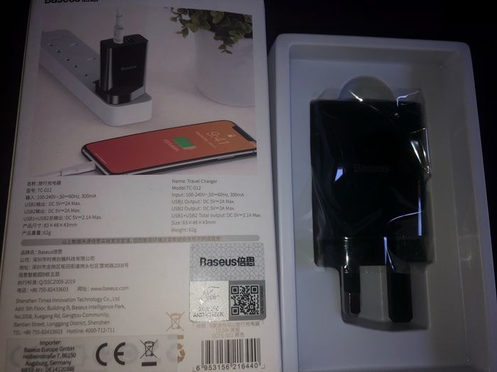 Speed mini dual trawel usb wall charger 10 watt