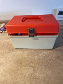 Vintage Curver sewing box