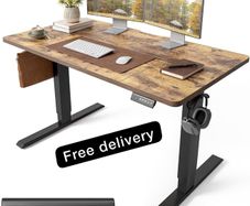 120 x 60cm Sit Stand Electric Home Office Desk with Memory Smart Pannel
