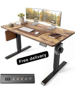 120 x 60cm Sit Stand Electric Home Office Desk with Memory Smart Pannel