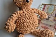Large Handmade Plush Crochet Teddy Bear 45cm Decorative Only