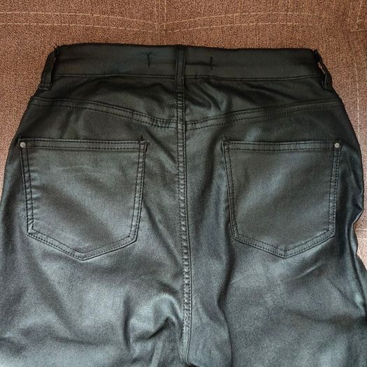 Black Leather look jeans