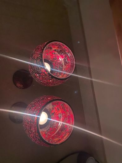 mosaic candle holders