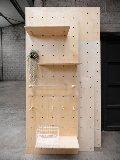 Complete Birch Ply Pegboard Shop Fit-Out 21 Panel