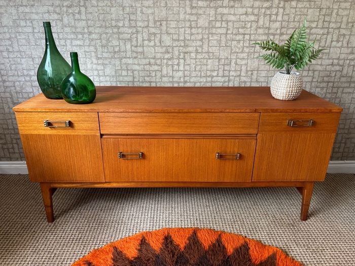 Vintage Retro Mid Century Teak Compact Sideboard