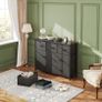 Chest of Drawers for Bedroom with 7 Drawers, Fabric Storage Drawer, Tall Black Hallway Storage Unit Image 6