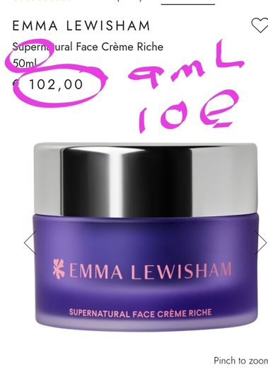 Emma Lewisham Supernatural Face Creme Riche  9ML