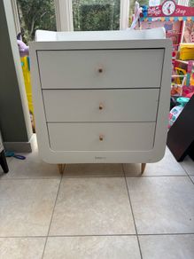 SnzKot Changing Unit / Chest of Drawers  White