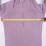 Beth Bowley Mauve Purple Knit Henley Top with Side Tie Size XS/S Image 8