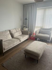 Maeve 3 Seater Sofa, Single Chair and Foot Stool Set
