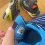 Adidas tensaur hook and loop trainers navy and blue Image 3