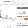 Hansgrohe Flexaplus Bath drain and overflow set for standard bathtubs Image 4