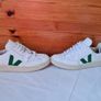 Veja v12 green logo size 5 eu 38 white leather in good condition Image 4