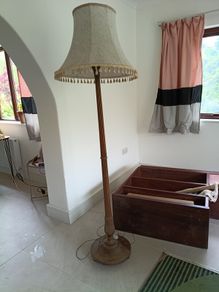 Vintage Mahogany Floor Lamp