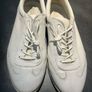 Ecco white womens leather trainers shoes size 38 uk Image 2
