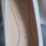 White Leather Gabor Ballet Pumps Image 3