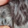 CALVIN KLEIN grey and black faux fur jacket - Sz M (Fit 10-14UK) - Bnwt Rrp 295 USD Image 9