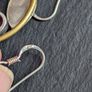 Silver earrings with gemstone Image 4