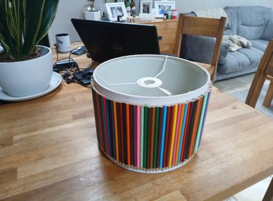 Pencil Lampshade - Handmade - over 100 Pencils