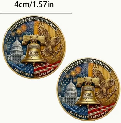 Coin 250th Anniversary of Establishment /  250th Anniversary Freedom / Commemorative Coin. New.