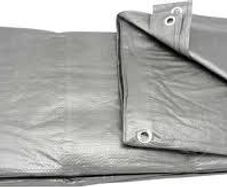 Trampoline Round Tile Cover Sheet 6.0-6.5m Silver Protective 120g/m2