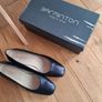 Barminton Ocean Blue Metalic Leather Shoes (39) Image 3