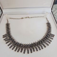 silver necklace