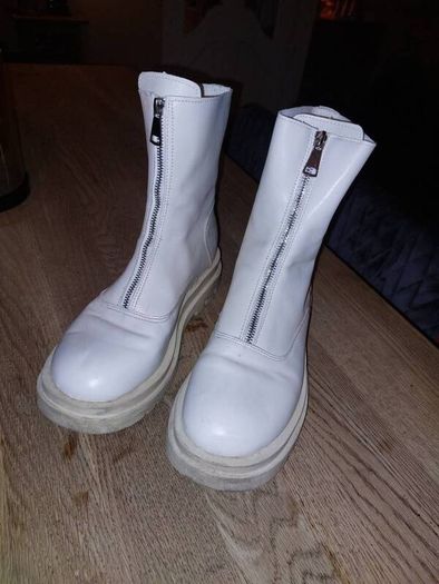 Cream Ankle Boots