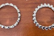 2 Silver Coloured Rings