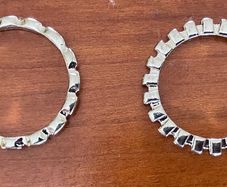 2 Silver Coloured Rings
