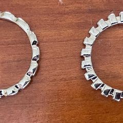 2 Silver Coloured Rings