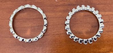 2 Silver Coloured Rings