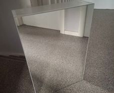 White Cabinet Mirror
