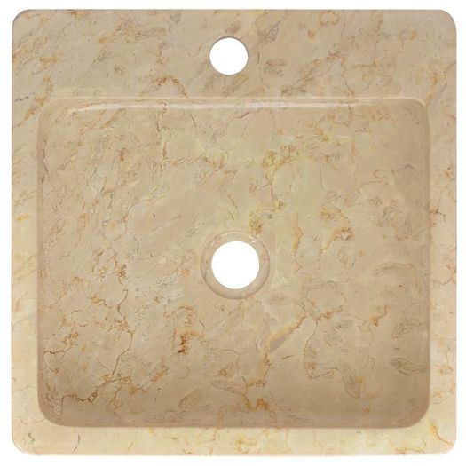 Sink Cream 40x40x12 cm Marble