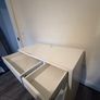White Computer Desk with Drawers Image 6