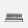 Comfy Grey Velvet Sofa Folds Out in Seconds! Image 3