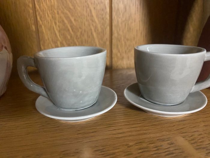 2 Little Teacup Candle Holders