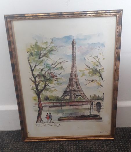 Vintage Eiffel Tower Print