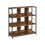 3 Tier Bookcase Shelving Unit with 9 Compartments for Living Room Bedroom Study Kitchen 30 x 100 x 103.1 cm Image 5