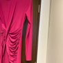 Insta Midi Pink Ruched Long Sleeve Dress UK8 Image 3